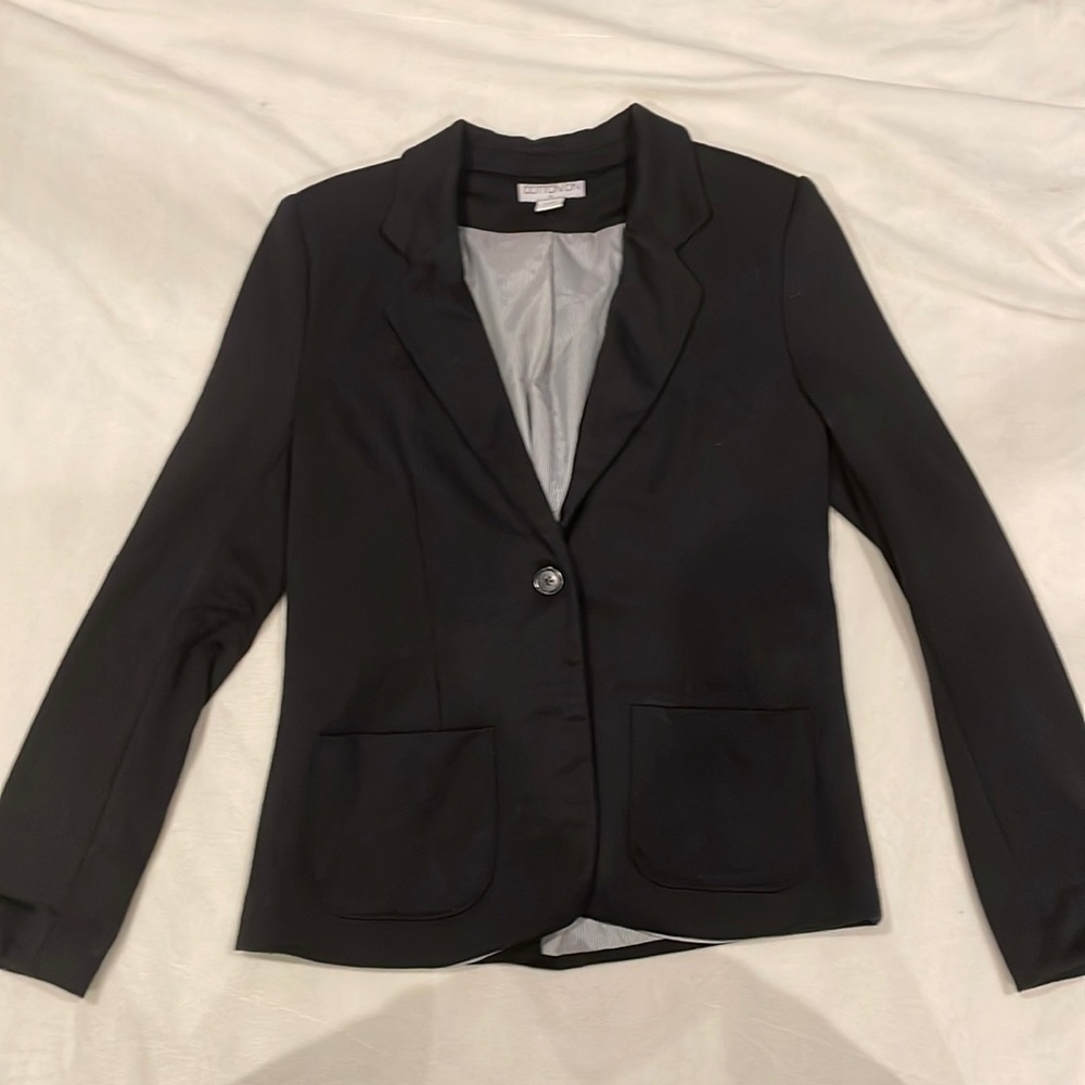 Cotton black blazer